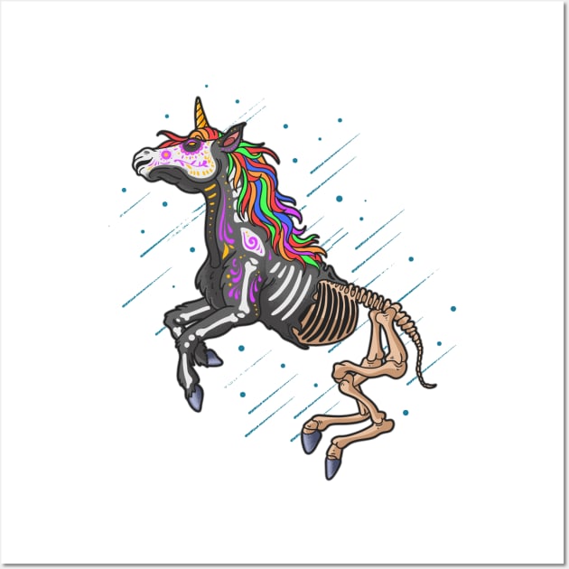 UNICORN Zombie Wall Art by Mako Design 